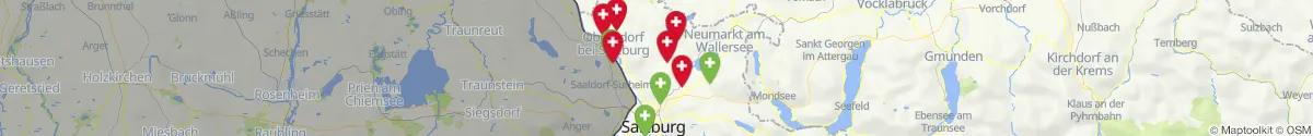 Kartenansicht für Apotheken-Notdienste in der Nähe von Dorfbeuern (Salzburg-Umgebung, Salzburg)